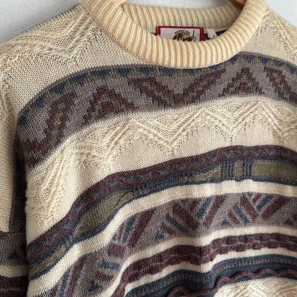 Vintage Devred 3D Knit Sweater / Made In United Kingdom / Large / Depuis 1902 - Picture 5 of 7